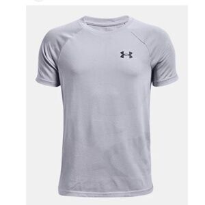Under Armour Jacquard Gray Short Sleeve Under‎ Armour Logo Athletic T-shirt XL